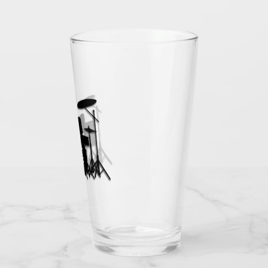 Monogram drum Silver Glas (Links)