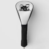 Monogram drum Silver Golfheadcover (Voorkant)