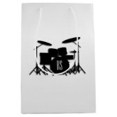 Monogram drum Silver Medium Cadeauzakje (Voorkant)