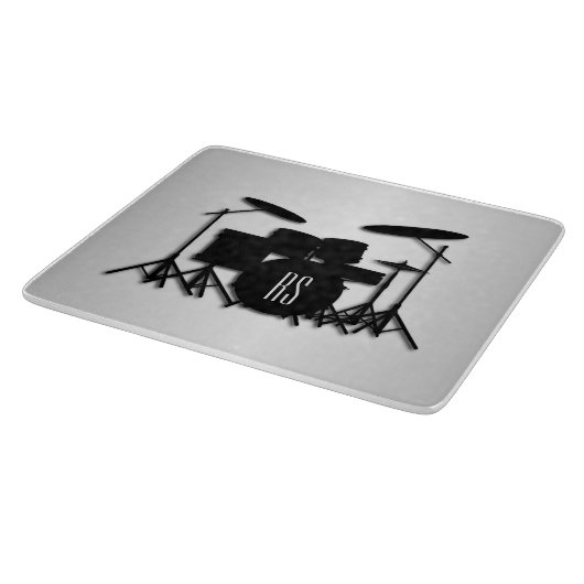 Monogram drum Silver Snijplank (Hoek)