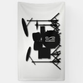 Monogram drum Silver Spandoek (Verticaal)