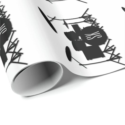 Monogram drumset cadeaupapier (Rol Hoek)