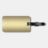 Monogram drumset Gold Bagagelabel (Achterkant horizontaal)