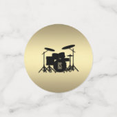 Monogram drumset Gold Confetti (Kleine voorkant)