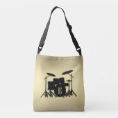 Monogram drumset Gold Crossbody Tas (Achterkant)