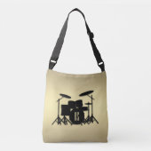 Monogram drumset Gold Crossbody Tas (Voorkant)