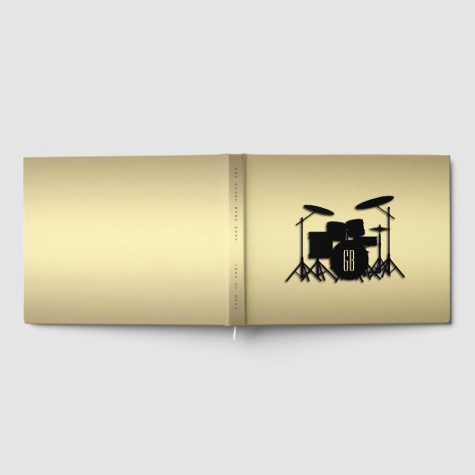 Monogram drumset Gold Gastenboek (Volledig)