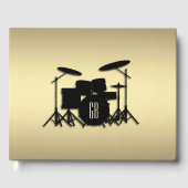 Monogram drumset Gold Gastenboek (Voorkant)