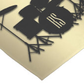 Monogram drumset Gold Lange Tafelloper (Hoek)