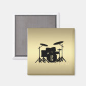 Monogram drumset Gold Magneet (Voorkant / Achterkant)