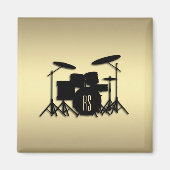 Monogram drumset Gold Magneet (Voorkant)