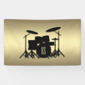 Monogram drumset Gold Spandoek (Horizontaal)