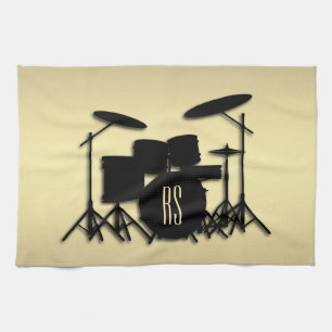 Monogram drumset Gold Theedoek