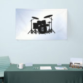 Monogram Drumstel Blauwe Accent  Spandoek (Beurs)
