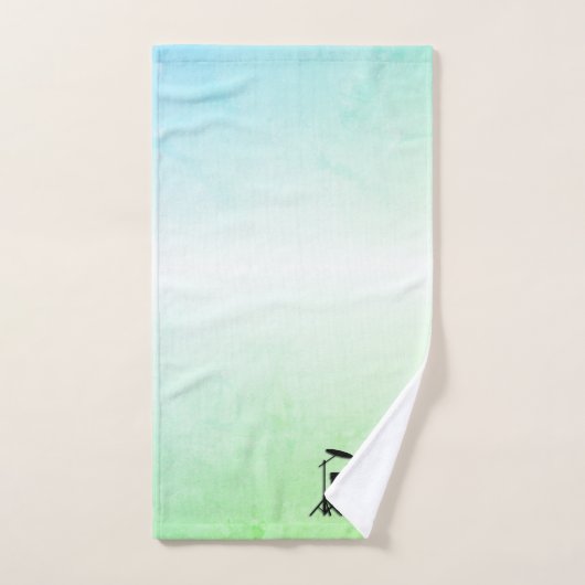 Monogram drumstel groen bad handdoek (Handdoek)