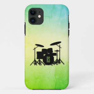 Monogram Drumstel Groen Case-Mate iPhone Case