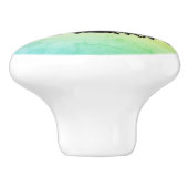 Monogram drumstel groen keramische knop (Zijkant)