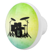 Monogram drumstel groen keramische knop (Rechts)