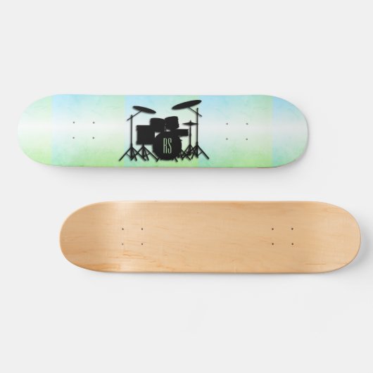 Monogram drumstel groen persoonlijk skateboard (Horizontaal)