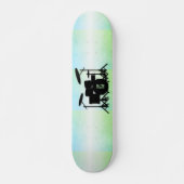 Monogram drumstel groen persoonlijk skateboard (Voorkant)