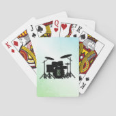 Monogram drumstel groen pokerkaarten (Achterkant)