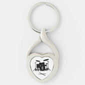 Monogram Drumstel Sleutelhanger (Voorkant)