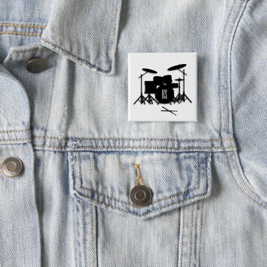 Monogram Drumstel Vierkante Button 5,1 Cm (In situ)