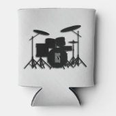 Monogram Drumstel Zilver Blikjeskoeler (Voorkant)