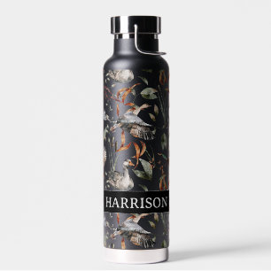 Monogram Duck Goose Rabbit Hunting Autumn Leaves Waterfles