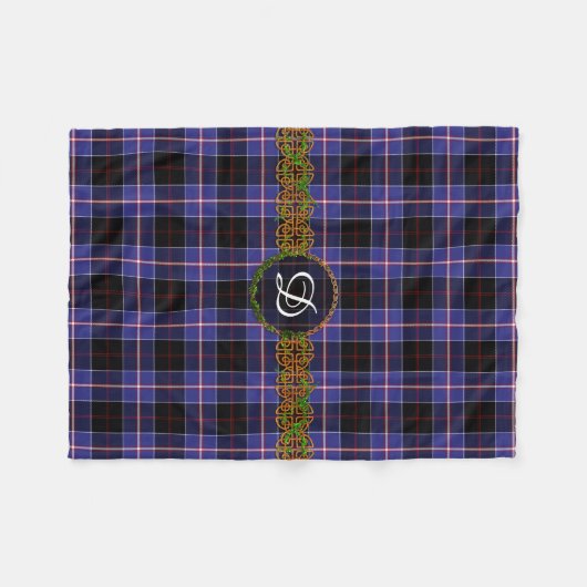 Monogram Dunlap Tartan Fleece Deken (Voorkant (Horizontaal))