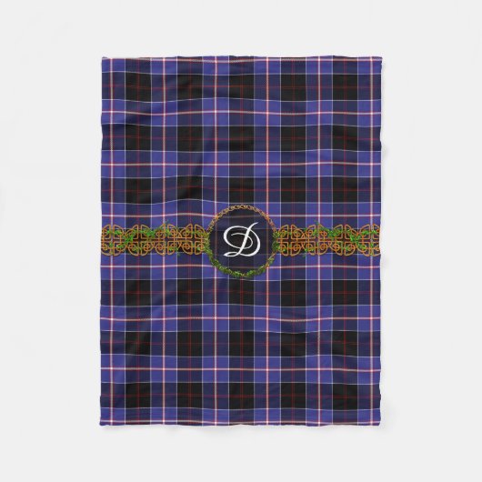 Monogram Dunlap Tartan Fleece Deken (Voorkant)