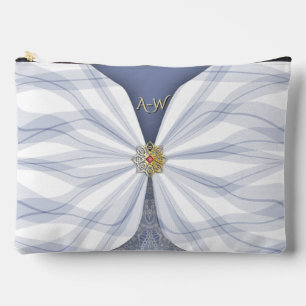 Monogram Dusty Blue Jewel Textiel Illusie Etui