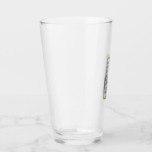 Monogram E - 16 oz glas (Rechts)