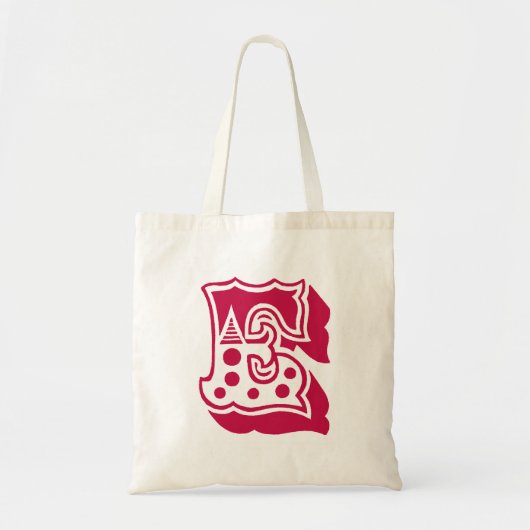 Monogram "E"-Canvas tas (Voorkant)