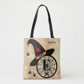 Monogram E Cloud Sky Witch Spiders Tote Bag (Voorkant)