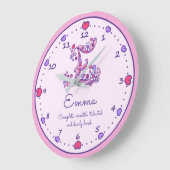 Monogram E Emma hearts name meaning clock Grote Klok (Hoek)