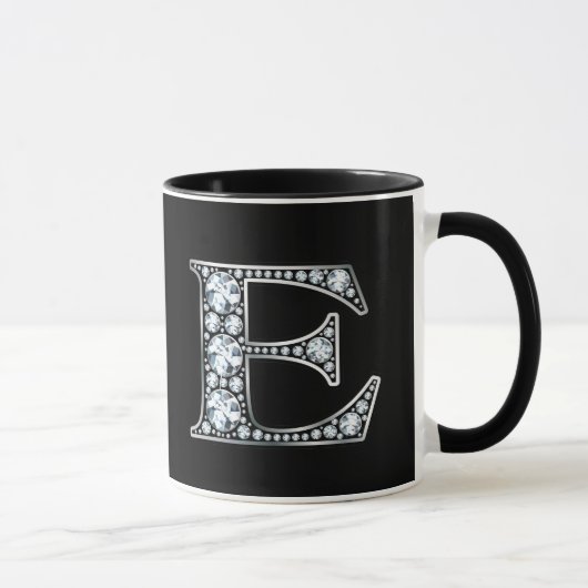 Monogram E Faux Diamond Mok (Rechts)