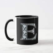 Monogram E Faux Diamond Mok (Links)