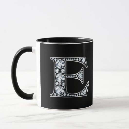 Monogram E Faux Diamond Mok (Links)