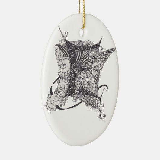 Monogram E Keramisch Ornament (Rechts)