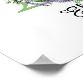 Monogram E Lavender Eucalyptus Poster (Hoek)