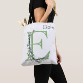 Monogram E Lavender Eucalyptus Tote Bag (Dichtbij)
