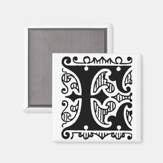 monogram "E" - Magnet (Voorkant / Achterkant)
