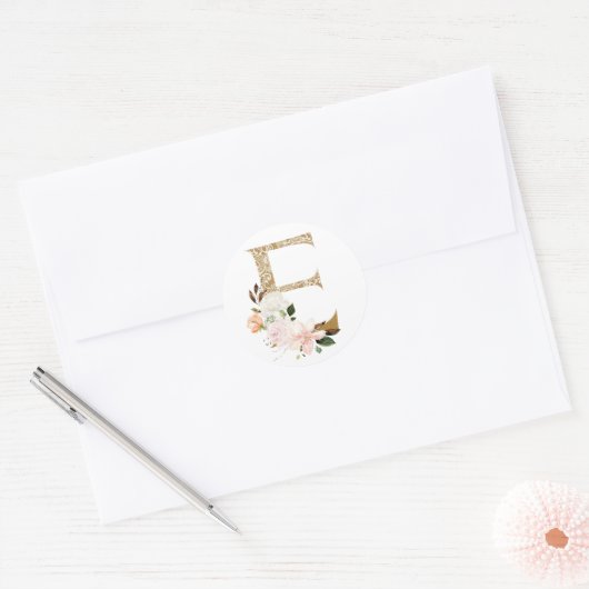 MONOGRAM E RONDE STICKER (Envelop)
