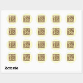 monogram E Ronde Sticker (Vel)