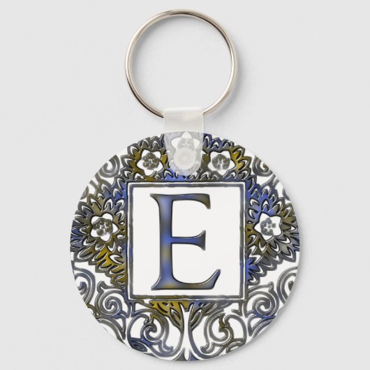 Monogram E Sleutelhanger (Voorkant)