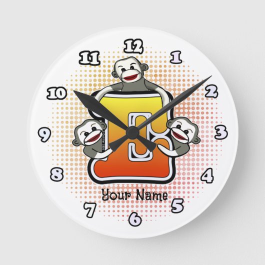 Monogram E sok Aap klok (Voorkant)