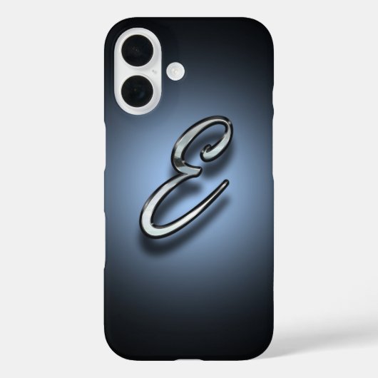 Monogram E Spotlight Achtergrond Case-Mate iPhone Case (Achterkant)