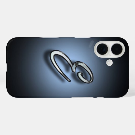 Monogram E Spotlight Achtergrond Case-Mate iPhone Case (Achterkant (horizontaal))