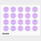 Monogram E-Sticker Ronde Sticker (Vel)